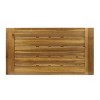 GDFStudio Rosario Outdoor Industrial 45.75" Acacia Wood Coffee Table, Teak/Rustic Metal - 4 of 4