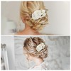Unique Bargains Women's Portable Simulated Flowers Side Comb 1 Pc - 4 of 4