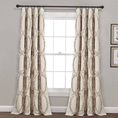 84"x54" Avon Window Single Curtain Panel Beige - Lush Décor