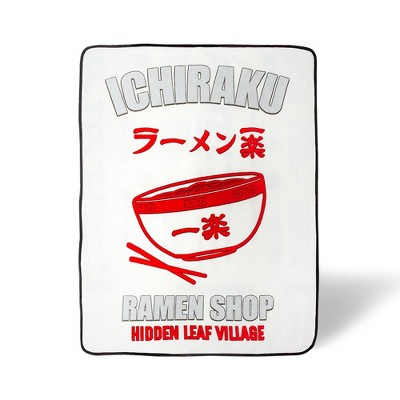 Just Funky Naruto Ichiraku Ramen Fleece Throw Blanket | 45 x 60 Inches