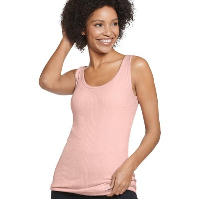 Jockey Women's Rib Tank Xs Rose Petal : Target