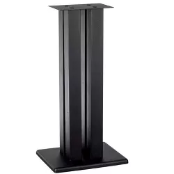 Monolith 28 Inch Speaker Stand (Each) - Black | Supports 100 lbs, Adjustable Spikes, Compatible With Bose, Polk, Sony, Yamaha, Pioneer and others