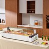 VEVOR 12-Pan Commercial Food Warmer, 12 x 5QT Electric Steam Table with Glass Cover, 1700W Countertop Stainless Steel Buffet Bain Marie - 2 of 4