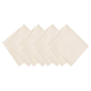 Laurel Solid Texture Water and Stain Resistant Napkins, Set of 4 - 17" x 17" - Elrene Home Fashions