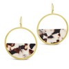 SHINE by Sterling Forever 2.5" Half Circle Resin Dangle Earrings - 3 of 3