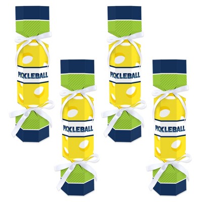 Big Dot of Happiness Let's Rally - Pickleball - No Snap Birthday or Retirement Party Table Favors - DIY Cracker Boxes - Set of 12