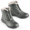 Collections Etc Quilted Zip-Front Fleece Lined Boots - 2 of 4