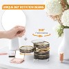 HTUTWOO 4-Layers Rotatable Jewelry Organizer Storage Box, Clear Jewelry Holder Case for Ring Earring Necklaces Bracelets Makeup Hair Accessories - 4 of 4