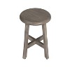 18" Shoji GR910 Tall Teak Wood Stool for Showers/Vanities - CoastalVogue - 4 of 4