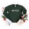 Simply Sage Market Women's Graphic Sweatshirt Merry Typewriter - image 2 of 2