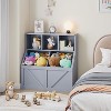 Kids Bookshelf and Toy Storage, Kids Toy Storage Organizer, Toddler Bookshelf Toy Storage Cabinet for Playroom, Bedroom, Nursery, Classroom - 3 of 4