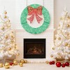 ChicFurnit Wreaths 48in Christmas Wreath Decoration Festive Bow Ornament for Home Door and Holiday Wall Display, Green, 47.24"*3.94"*47.24" - 3 of 4