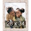 PosterPalooza | Photo Size Shabby Chic White Picture Frame - UV Acrylic, Foam Board Backing, Hanging Hardware - 2 of 4