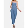 Women's Adjustable Strap Denim Looking Jumpsuit - ZENANA - 2 of 4