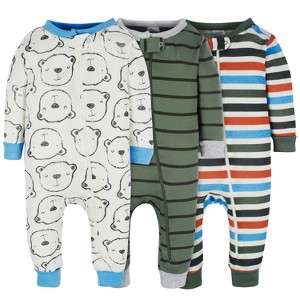 Onesies Brand Baby & Toddler Boys' Snug Fit Footless Pajamas - 3-Pack - 1 of 4