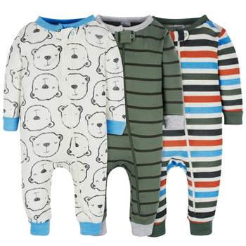 Gerber Baby & Toddler Boys' Snug Fit Footless Pajamas - 3-Pack