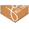 HomeRoots 17" X 29" Brown And White Christmas Outdoor Coir Door Mat - 4 of 4