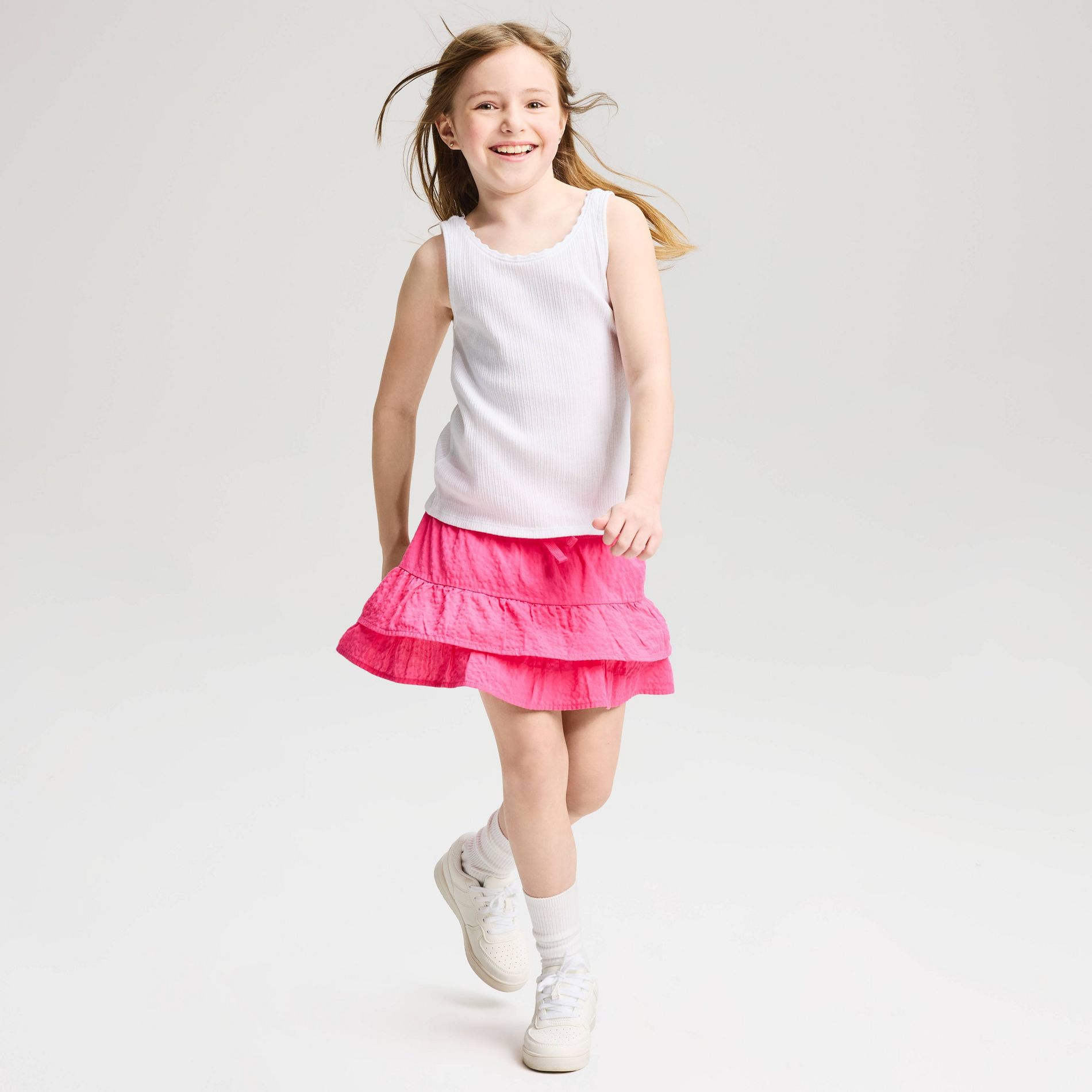 Girls' Pull-On Tiered Woven Skort - Cat & Jack™