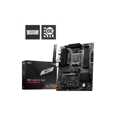 MSI PRO B650-S WIFI Motherboard - Desktop AMD B650 Chipset - Model PROB650SWIFI