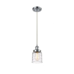Bell - 1 Light Cord Hung Mini Pendant In Industrial Style-10 Inches Tall and 5 Inches Wide - 1 of 1