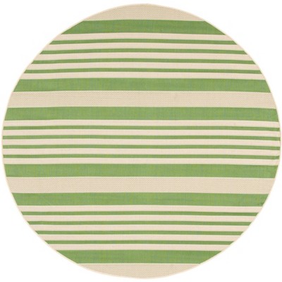 Teleurstelling bank Certificaat 4' Round Indoor And Outdoor Loomed Shapes Area Rug Green - Safavieh : Target