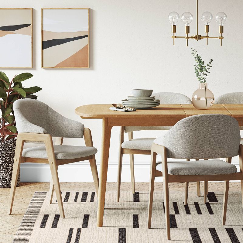 Ingleside Open Back Upholstered Wood Frame Dining Chair - Threshold™, 2 of 7