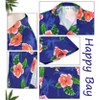 HAPPY BAY Mens Hawaiian Shirts Short Sleeve Button Down Shirt Floral Shirt Men Boho Holiday Casual Summer Beach Shirts for Men Funny - 3 of 4