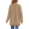 Girls Open Front Cardigan Midi Length Long Sleeve Knit Sweater School Uniform Sweater Outwears with Pockets 5-14 Years - 2 of 4
