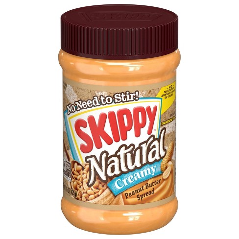 Skippy Natural Creamy Peanut Butter - 15oz / 4ct - image 1 of 4