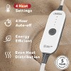 50"x72" Ultimate Cozy Royal Posh Velvet Hand and Foot Pocket Heated Throw Electric Blanket - Sunbeam - 3 of 4