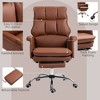 Kumasinova PU Leather Executive Office Chair,Ergonomic Office Desk Chair with Reclining and Footrest for Living Room,Bedroom,Study Room - 4 of 4