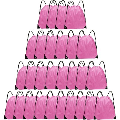 Bulk Drawstring Bags for Party Favors, Lightweight Sackpacks for Gym, School Events, Team Sports & Giveaways