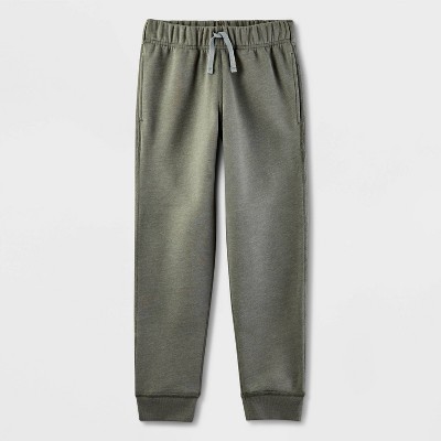 Kids' Adaptive Fleece Jogger Pants - Cat & Jack™ Olive Green S : Target