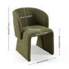 NicBex Teddy Fabric Dining Chair Modern Upholstered Accent Chair with Comfy Backrest, Sofa for Living Room, Bedroom, Reception,1pc/2pc - 2 of 4