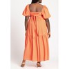 ELOQUII Women's Plus Size Puff Sleeve Tiered Dress - 4 of 4