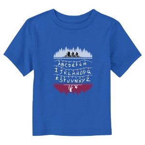 Toddler's Stranger Things Upside Down Alphabet Lights T-Shirt - 1 of 3