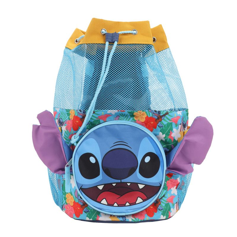 Disney's Stitch 3-Piece Youth Beach Backpack Set With Water Bottle, 2 of 7