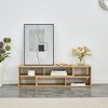 70 Inch Adjustable L-Shaped TV Stand,2 Piece Modular Media Console with Open Storage for Living Room-Baofuwish - 3 of 4