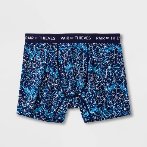 Pair of Thieves Men's Super Fit Web Boxer Briefs - Blue/Purple/White XL