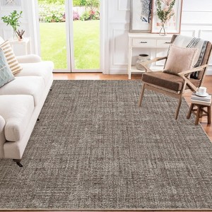 Living Room Rug Washable Rug Non-Slip Modern Abstract Throw Rugs Large Soft Bedroom Carpet Indoor Contemporary Solid Floor Carpet - 1 of 4