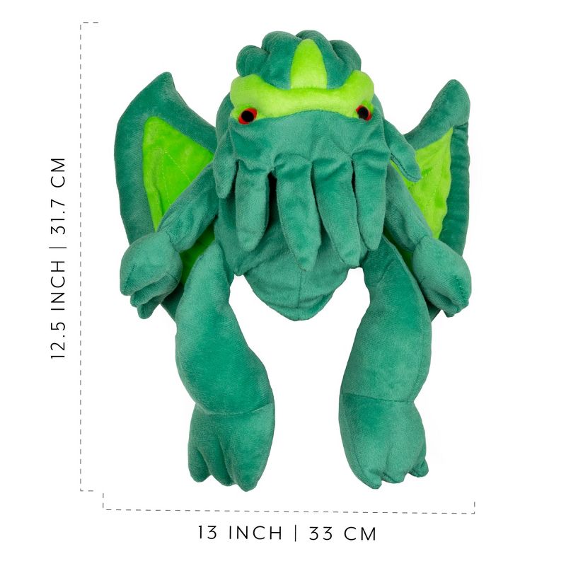 Toy Vault Cthulhu Plush Hand Puppet; Stuffed H.P. Lovecraft Cthulhu Figure w/ Tentacles, 3 of 9