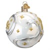 Old World Christmas Hanging Mouth-Blown Glass Ornament for Trees, Peace & Joy Round Ball, 3.5" - 3 of 4