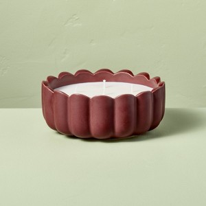6 Wick Ceramic Scalloped Rim Jar Candle 42oz - Hearth & Hand™ with Magnolia - 1 of 4