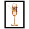 15" x 21" Fashion Champagne Bar Cart Framed Wall Art Print Orange: Modern Kitchen Decor - Wynwood Studio - 3 of 4