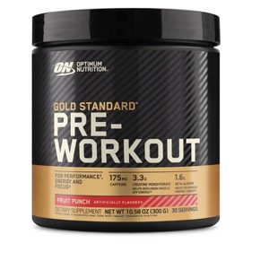 OPTIMUM NUTRITION Gold Standard Pre-Workout with Creatine, Beta-Alanine, and Caffeine for Energy, Flavor: Fruit Punch, 30 Servings - 1 of 4