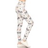 Slickblue Long Yoga Style Leggings, Sailor Print Knit, Banded Lined, High Waist, Stretch Fit, Multicolor, One Size - 2 of 4