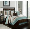 Nanshing 8pc Queen Avalon Comforter Bedding Set Blue - 2 of 4