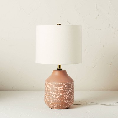 Ceramic Table Lamp Terracotta (Includes LED Light Bulb) - Opalhouse™ designed with Jungalow™