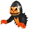 Syemin Decorative Holiday Scene Props 3.3-Foot Halloween Party Decoration Halloween Decorations Outdoor Inflatable Decoration, Orange, 36"*30"*40" - 2 of 4