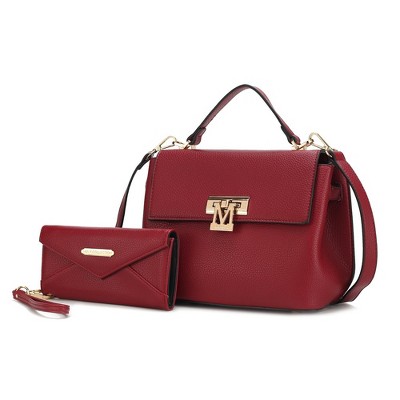 MKF Collection Hadley Women’s Satchel Bag with Wristlet Wallet by Mia K